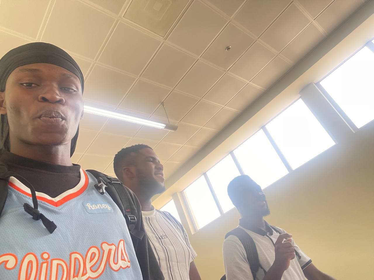 Back at Accra airport with the team