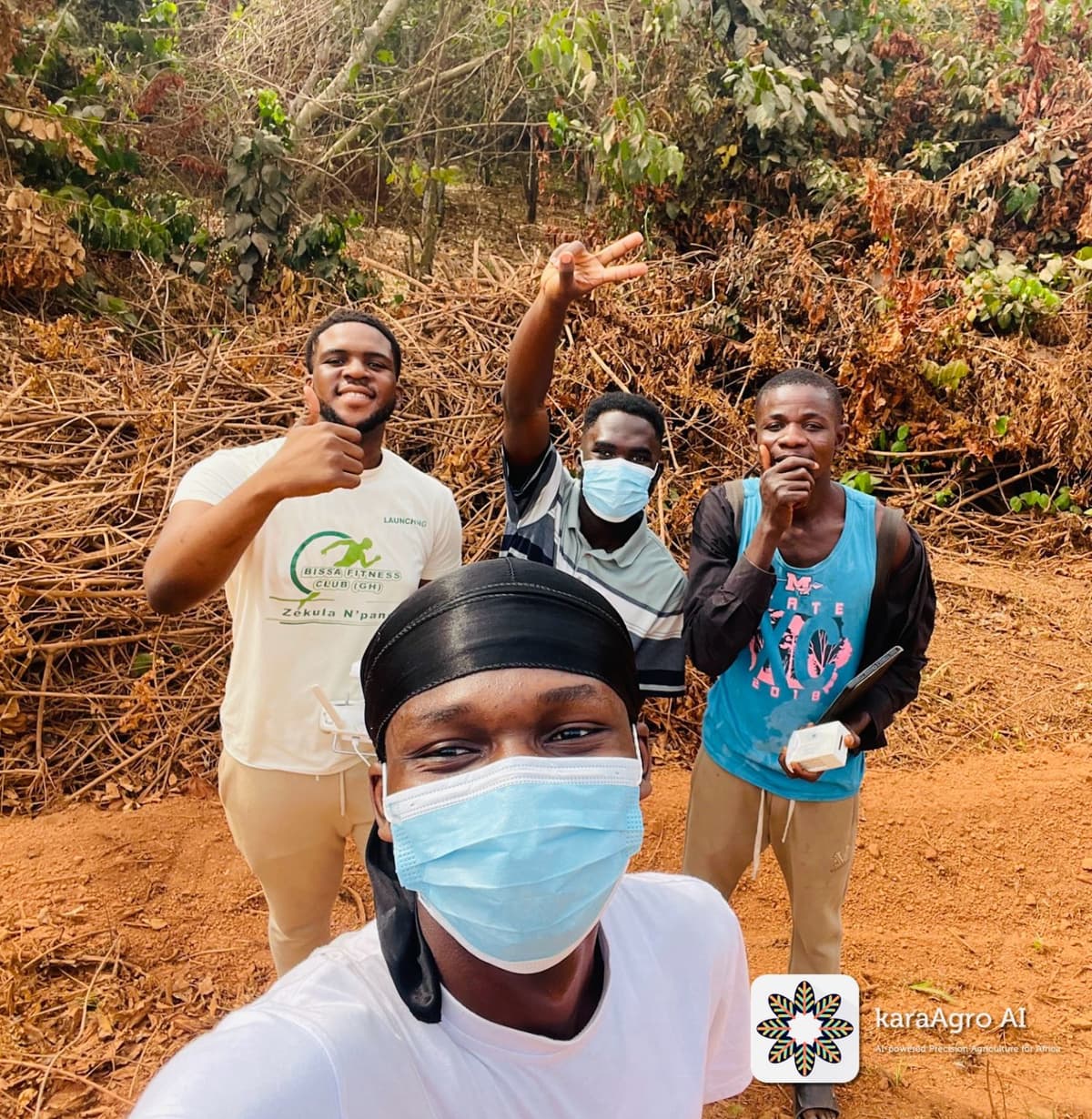 Drone mapping in Bono Region