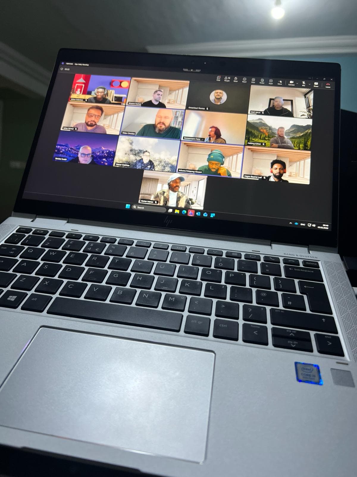 Remote work setup