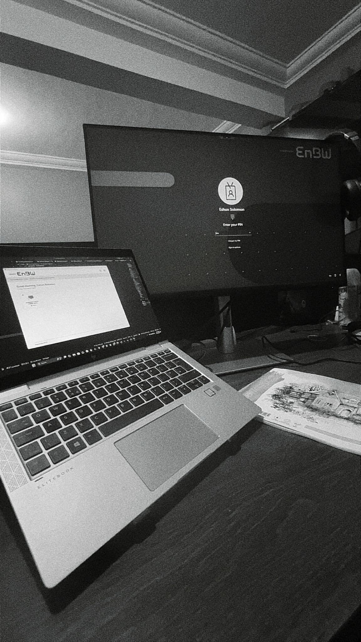 Remote work setup