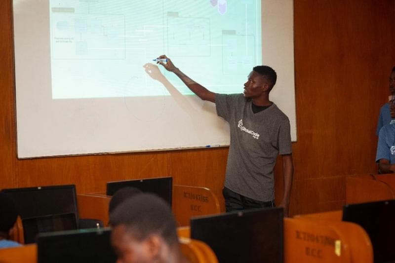 Presenting ActiveTrack at the Global Code project display